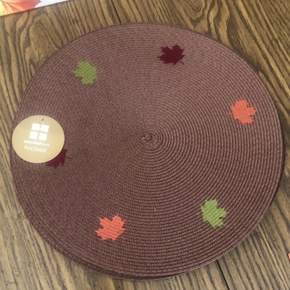Essential Home fall placemats set of 4
